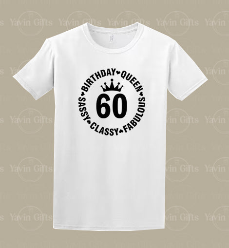 Custom Age Birthday Queen