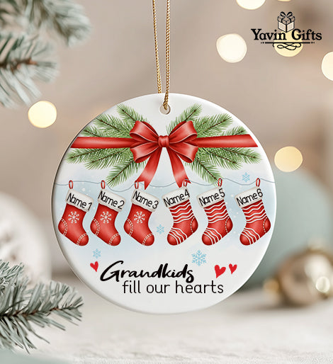 Grandkids fill our hearts- Personalized names