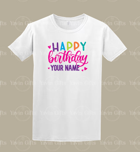 Happy Birthday - Personalized T-shirt