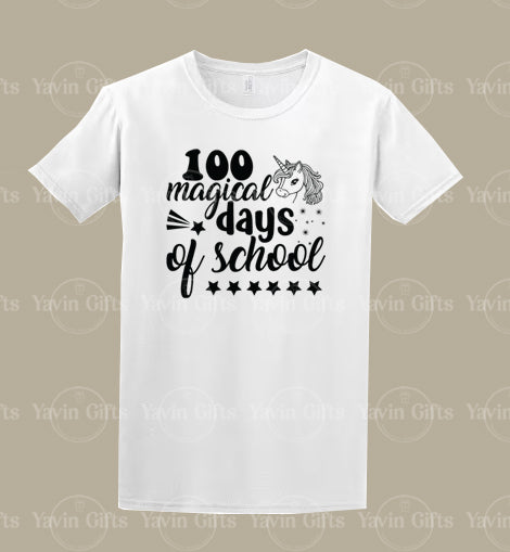 100 Magical Days of School with Unicorn and Stars