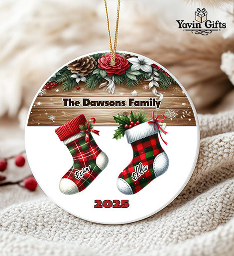 Personalized Family names ornaments
