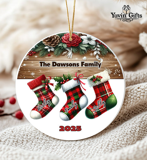 Personalized Family names ornaments