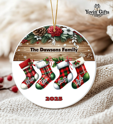 Personalized Family names ornaments