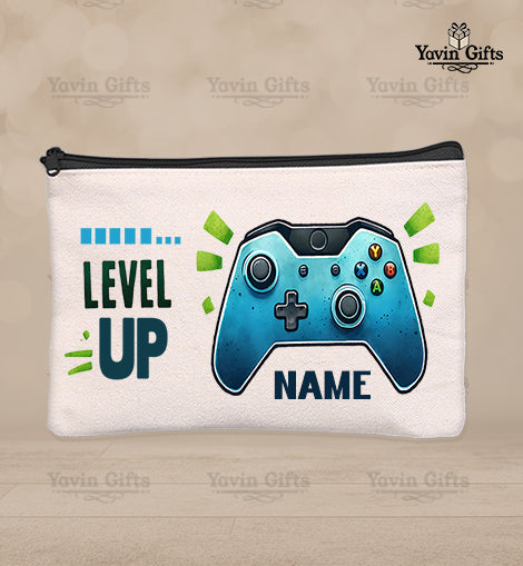 Video game-Level Up Birthday Pouch