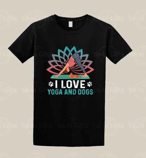 I Love Yoga And Dogs