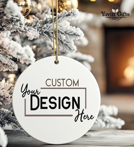 Custom design Ornament -Personalized name/photo